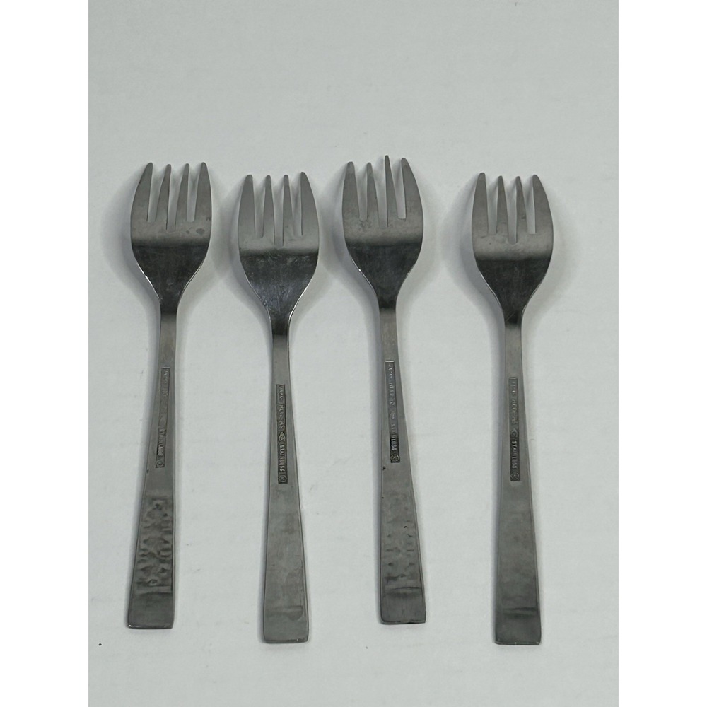 Stanley Roberts Rogers Co Salad Forks Stainless Steel CASA VISTA Lot of 4 - Picture 2 of 6